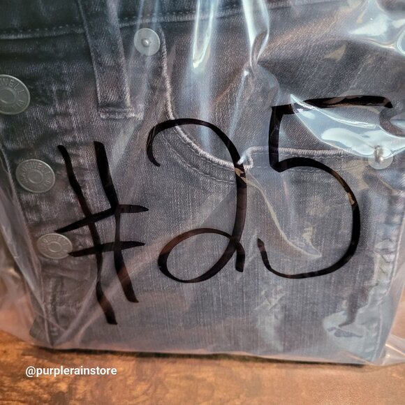 Madewell Jeans 26 Skinny 10" High Rise Button Fly Berkeley Black Wash AA590 - Picture 13 of 13